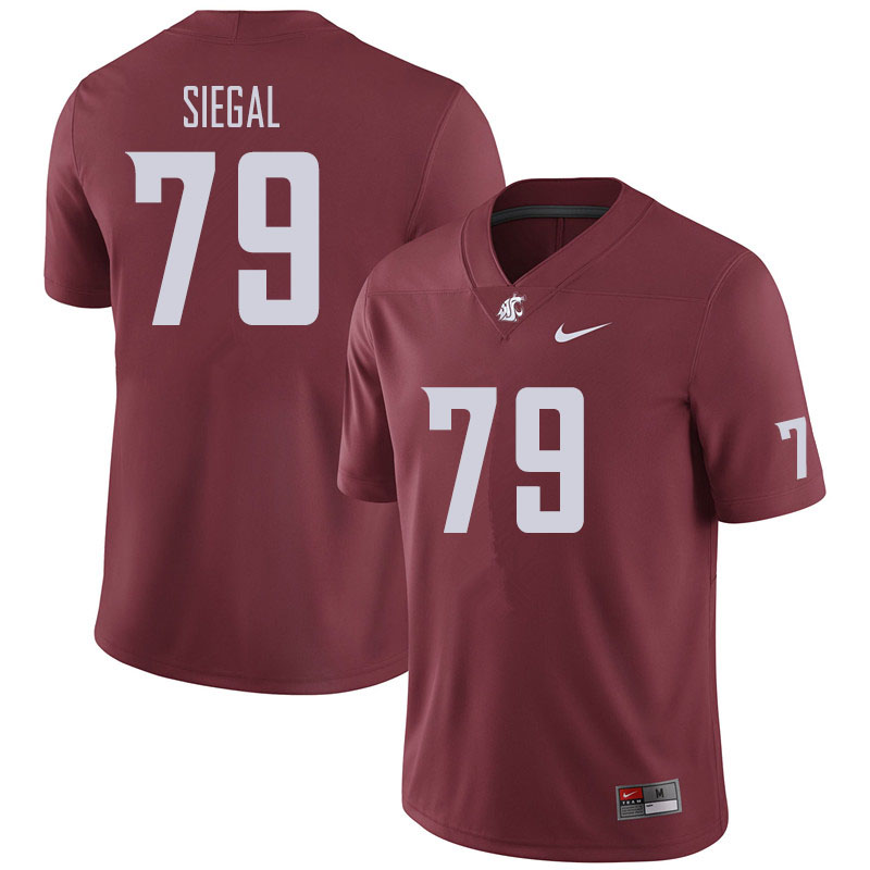 Men #79 Jake Siegal Washington State Cougars Football Jerseys Sale-Crimson